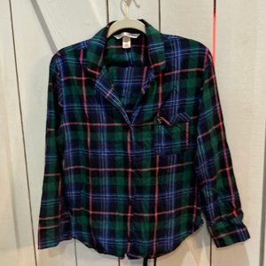 Victoria's Secret plaid pajama set medium
